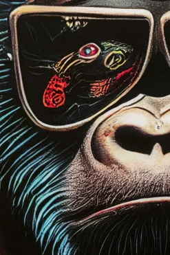 KARE Glasbild Fashion Gorilla 60x80cm