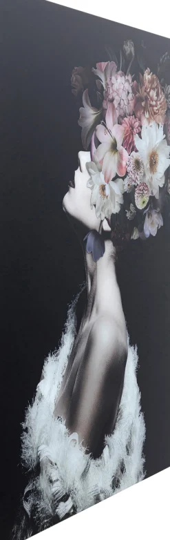 KARE Glasbild Flowery Beauty 80x120cm