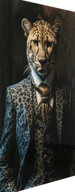 KARE Glasbild Mister Leo 100x150cm