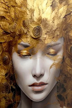 KARE Glasbild Muse Celestial 120x80cm