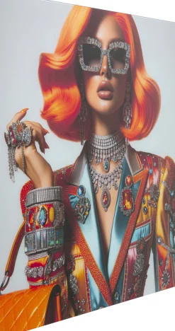 KARE Glasbild Muse Posh 100x100cm