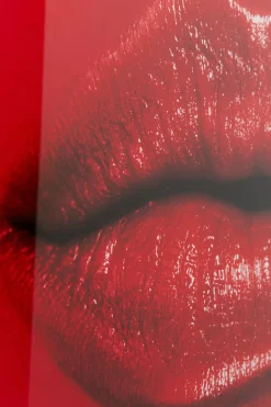 KARE Glasbild Red Lips 120x80cm