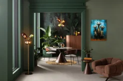 KARE Glasbild Singing Meerkats 60x80cm