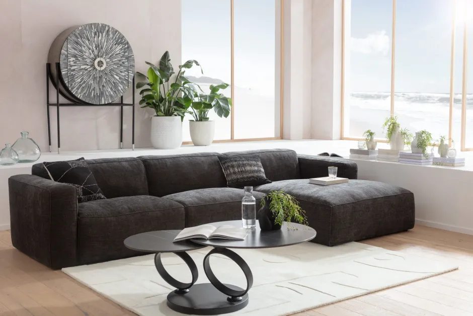 KARE Henry Elements 3-Sitzer Grau Links