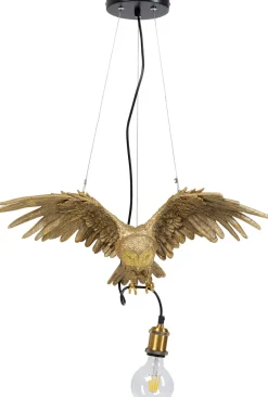KARE Hängeleuchte Animal Owl Gold 60cm