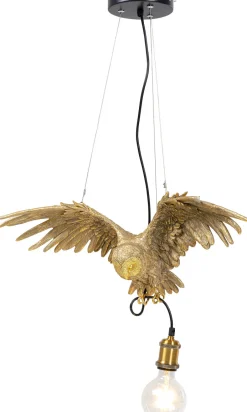KARE Hängeleuchte Animal Owl Gold 60cm