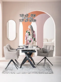 KARE Hängeleuchte Atomic Balls Silber Ø74cm