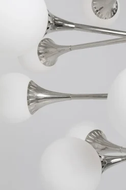 KARE Hängeleuchte Bulb Fiction 20 Silber Ø102cm