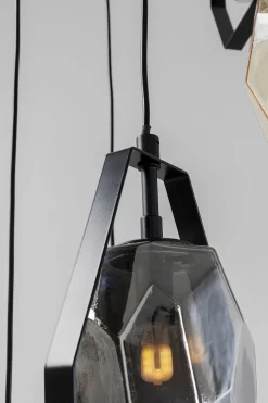 KARE Hängeleuchte Diamond Fever Spiral Schwarz Ø42cm