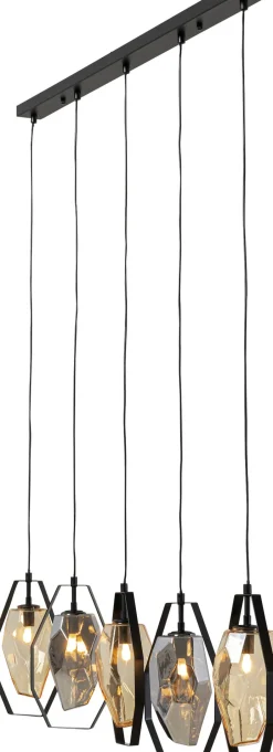 KARE Hängeleuchte Diamond Fever Dining Schwarz 110cm