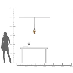 KARE Hängeleuchte Diamond Fever Dining Schwarz 17cm