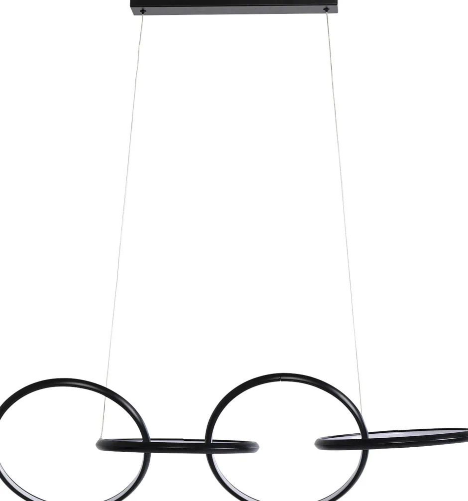 KARE Hängeleuchte Galaxy LED Schwarz 155cm