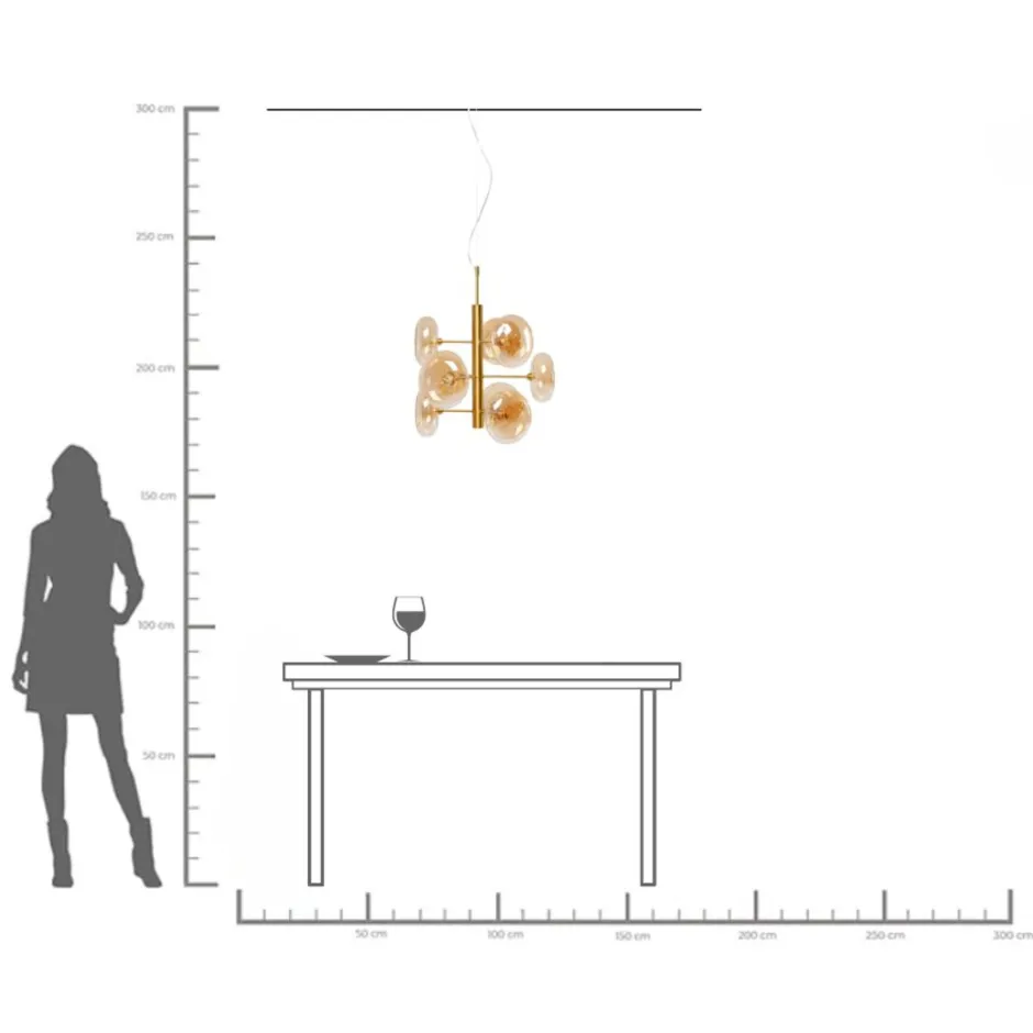 KARE Hängeleuchte Headlight Brass