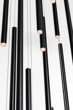 KARE Hängeleuchte Living Vegas Deluxe Schwarz Matt LED