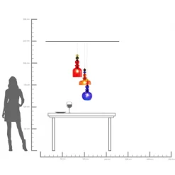 KARE Hängeleuchte Mazzo Tre Spiral Ø48cm