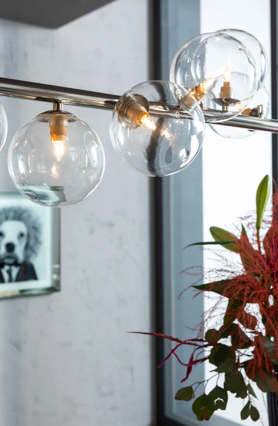 KARE Hängeleuchte Scala Balls Chrome 155cm