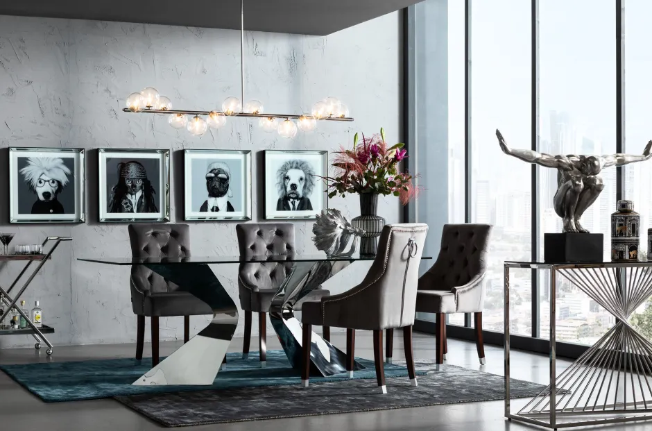 KARE Hängeleuchte Scala Balls Chrome 155cm