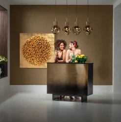 KARE Hängeleuchte Supernova Amber 110cm