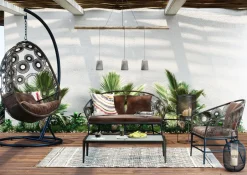 KARE Hängesessel Ibiza Braun