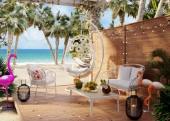 KARE Hängesessel Ibiza Weiß