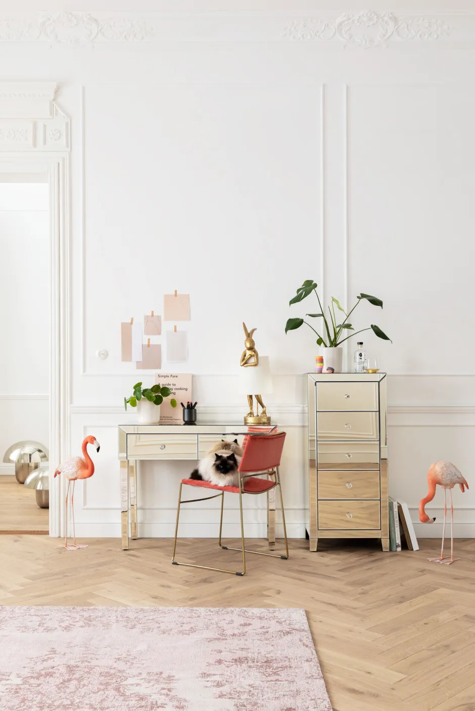 KARE Hochkommode Luxury Pearl 5 Schübe