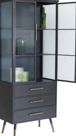 KARE Hochschrank La Gomera 2 Türen 3 Schübe