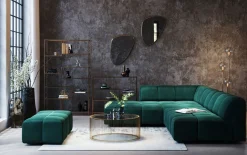 KARE Hocker Belami Velvet Dunkelgrün