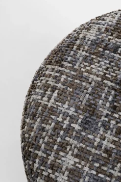 KARE Hocker Berry High Silber Dunkelgrau Ø39cm