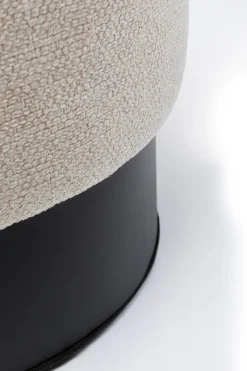 KARE Hocker Cherry Creme Black Ø36cm