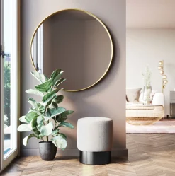 KARE Hocker Cherry Creme Black Ø36cm