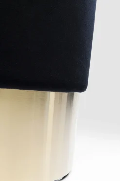 KARE Hocker Cherry Schwarz Brass Ø35cm