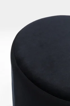 KARE Hocker Cherry Schwarz Brass Ø35cm