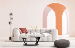 KARE Hocker Pebble Boucle Grau 81cm