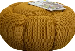 KARE Hocker Peppo Bloom Gelb Ø72cm