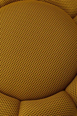 KARE Hocker Peppo Bloom Gelb Ø72cm