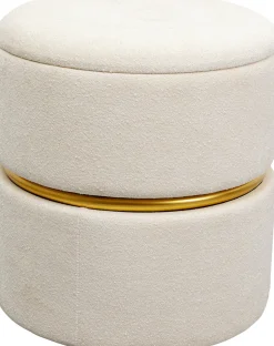 KARE Hocker Rumba Storage Swivel Ø40cm