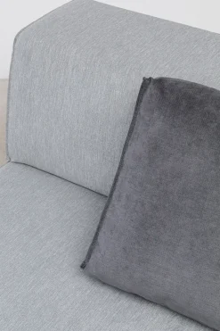 KARE Infinity Ottomane Semi Elements Grau Links