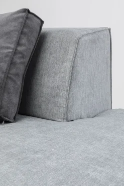 KARE Infinity Ottomane Semi Elements Grau Rechts