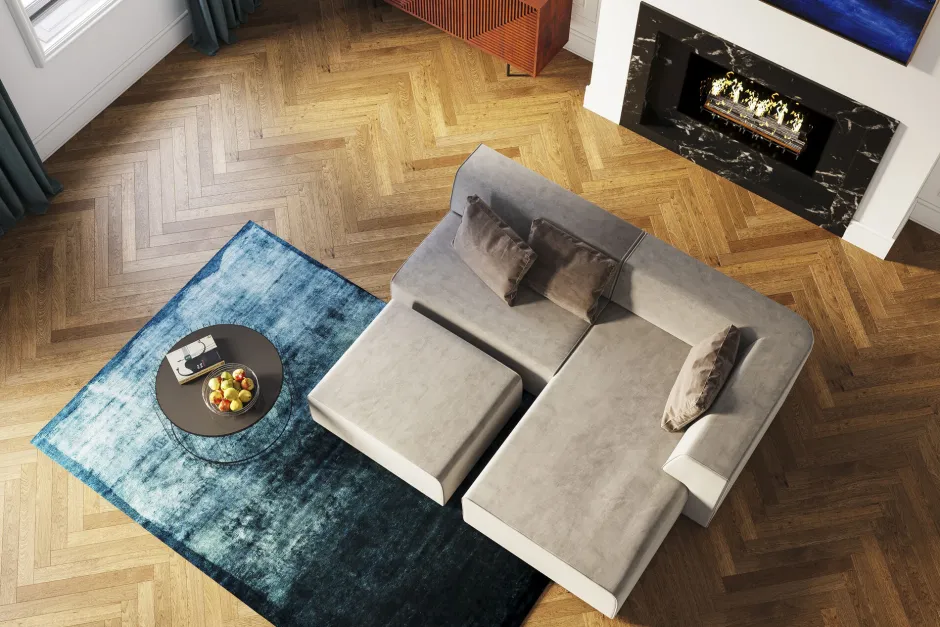 KARE Infinity 2-Sitzer 100 Elements Grau