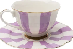 KARE Kaffeetasse Harlequin Lila (2/tlg.)