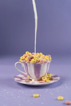 KARE Kaffeetasse Harlequin Lila (2/tlg.)