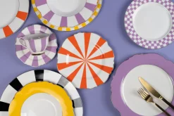 KARE Kaffeetasse Harlequin Lila (2/tlg.)