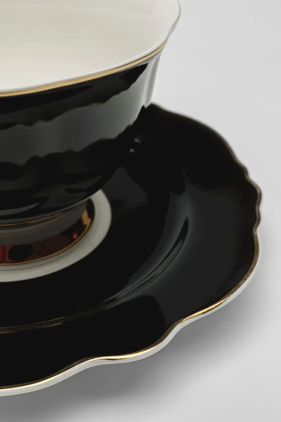 KARE Kaffeetasse Harlequin Schwarz (2/tlg.)