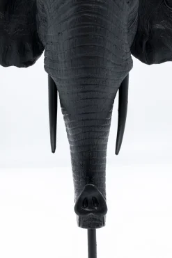 KARE Kerzenständer Elephant Head Schwarz 49cm