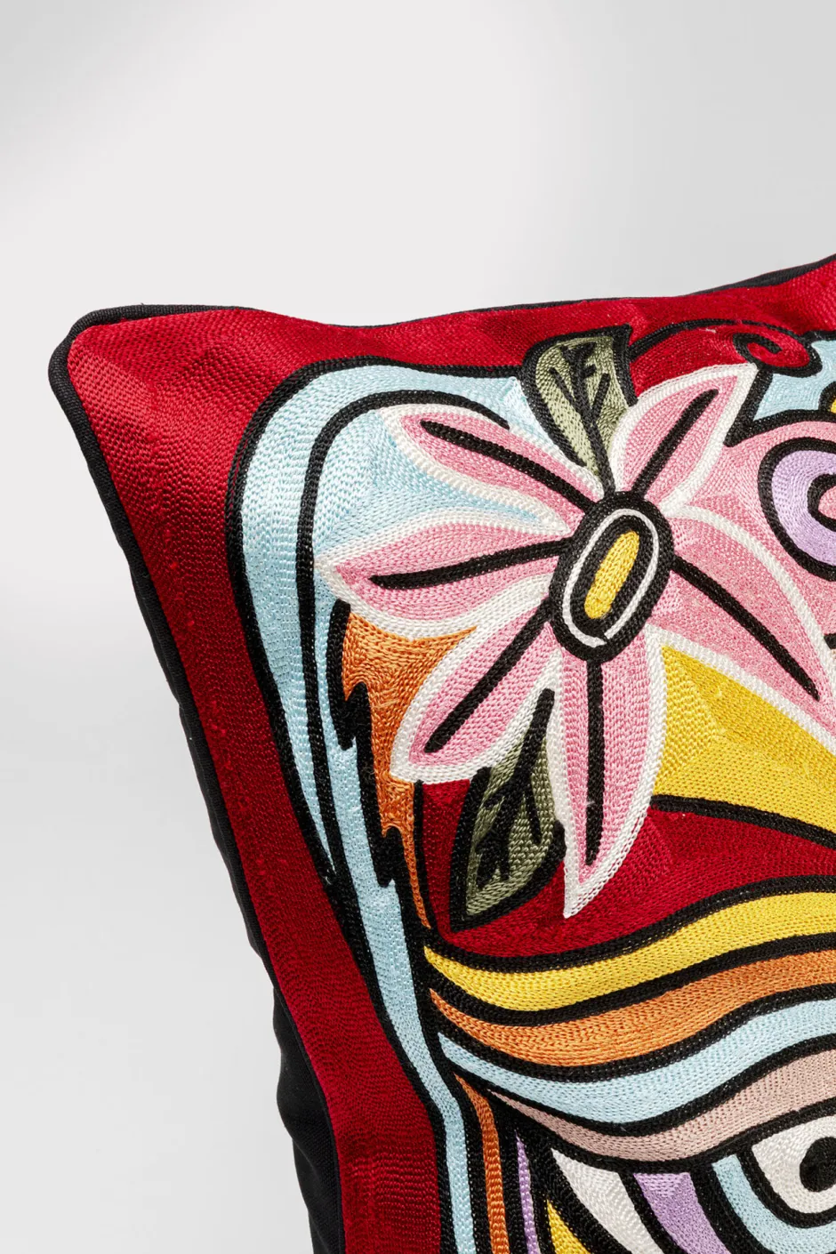 KARE Kissen Art Line Face 50x50cm