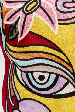 KARE Kissen Art Line Face 50x50cm