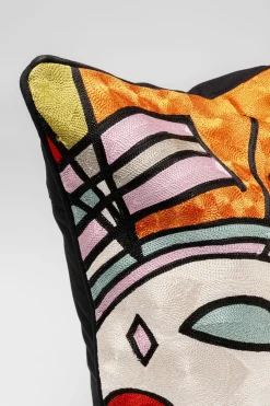 KARE Kissen Art Line Orange 50x50cm