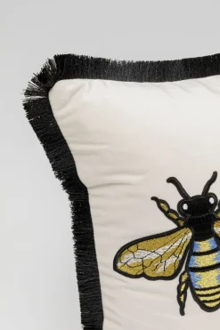 KARE Kissen Bees Weiß 50x30cm