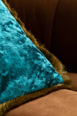 KARE Kissen Cannes Petrol 45x45cm