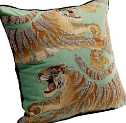 KARE Kissen Tiger Love Mint 45x45cm